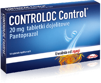Controloc Control, tabletki na zgagę, 14 szt.