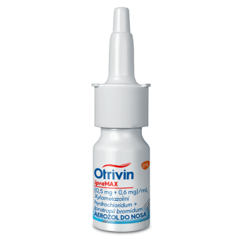 Otrivin ipra MAX, aerozol na przeziębienie, zapalenie błony śluzowej nosa, butelka 10 ml