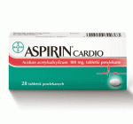 Aspirin Cardio tabletki powlekane z właściwościami przeciwzakrzepowymi, 28 szt.