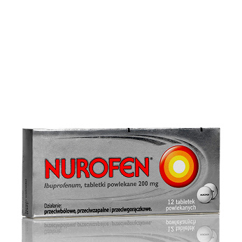Nurofen, tabletki na ból różnego pochodzenia o słabym i umiarkowanym nasileniu, 12 szt.
