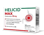 Helicid Max (Piastprazol) kapsułki dojelitowe na refluks i zgagę, 14 szt.