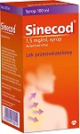 Sinecod syrop wspomagający leczenie kaszlu różnego pochodzenia, butelka 100 ml
