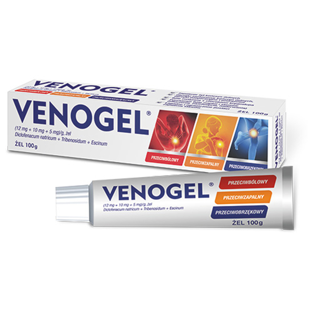 Venożel żel przeciwzapalny i przeciwobrzękowy, 100 g