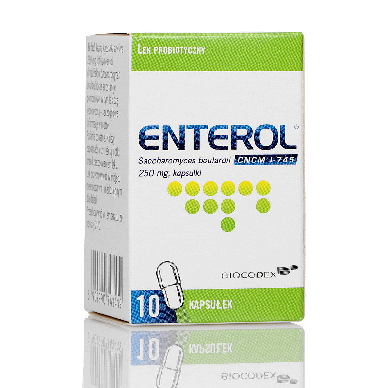 Enterol, kapsułki na objawy biegunki i profilaktykę, 10 szt.