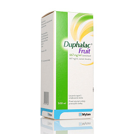 Duphalac Fruit roztwór na zaparcia o smaku śliwkowym, butelka 500 ml