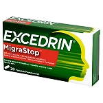 Excedrin Migra Stop tabletki doraźne na bóle głowy i migreny, 20 szt.