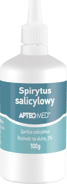 Spirytus salicylowy APTEO MED, roztwór do odkażania skóry, butelka 100 g