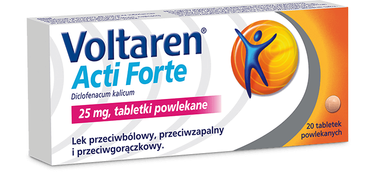 Voltaren Acti Forte , tabletki na ból mięśni i bóle reumatyczne, 20 szt.