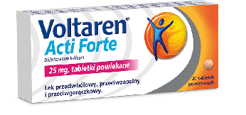 Voltaren Acti Forte , tabletki na ból mięśni i bóle reumatyczne, 20 szt.