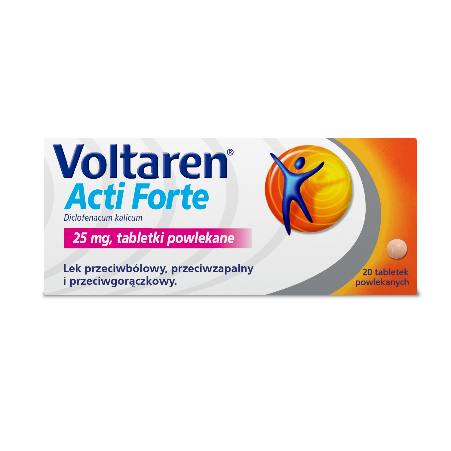 Voltaren Acti Forte , tabletki na ból mięśni i bóle reumatyczne, 20 szt.