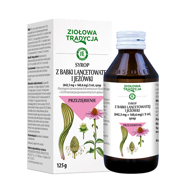 Ziołowa Tradycja, syrop z babki lancetowatej i jeżówki, 125 g