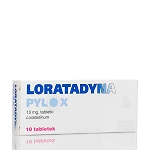 Loratadyna Pylox tabletki na alergiczne zapalenie błony śluzowej, 10 szt.