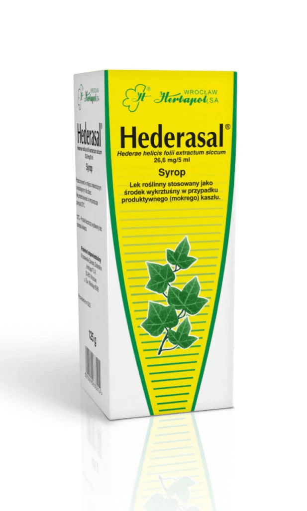 Hederasal syrop wyksztuśny na kaszel mokry z bluszczem, butelka 125 g