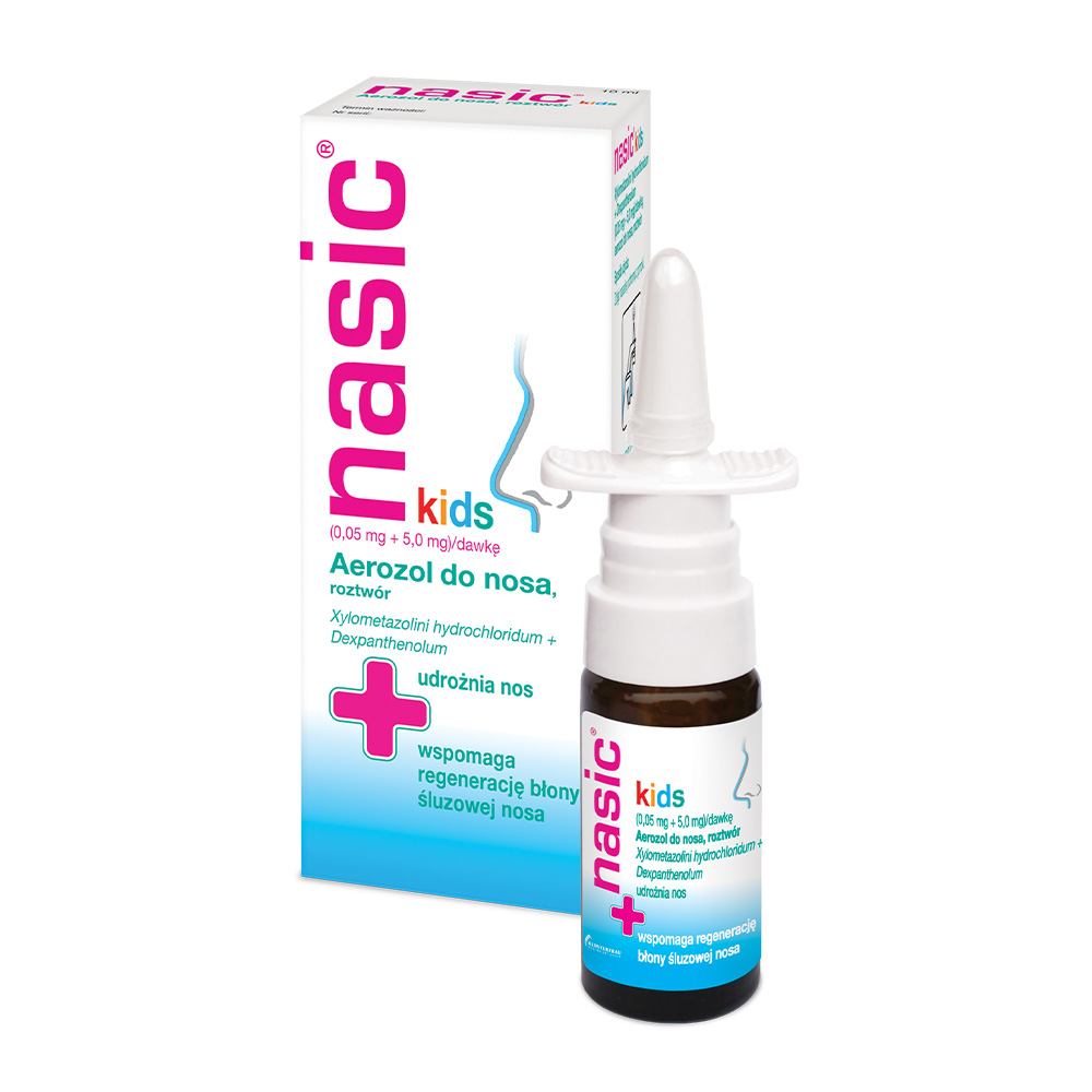 Nasic kids aerozol udrażniający nos u dzieci, butelka 10 ml
