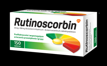 Rutinoscorbin, tabletki powlekane na odporność z witaminą C, 150 szt.