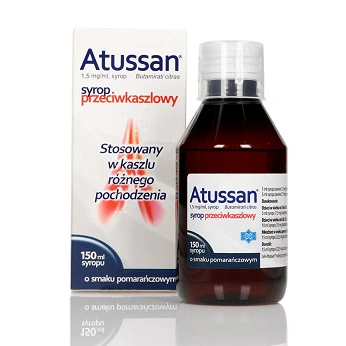 Atussan, syrop na kaszel, butelka 150 ml