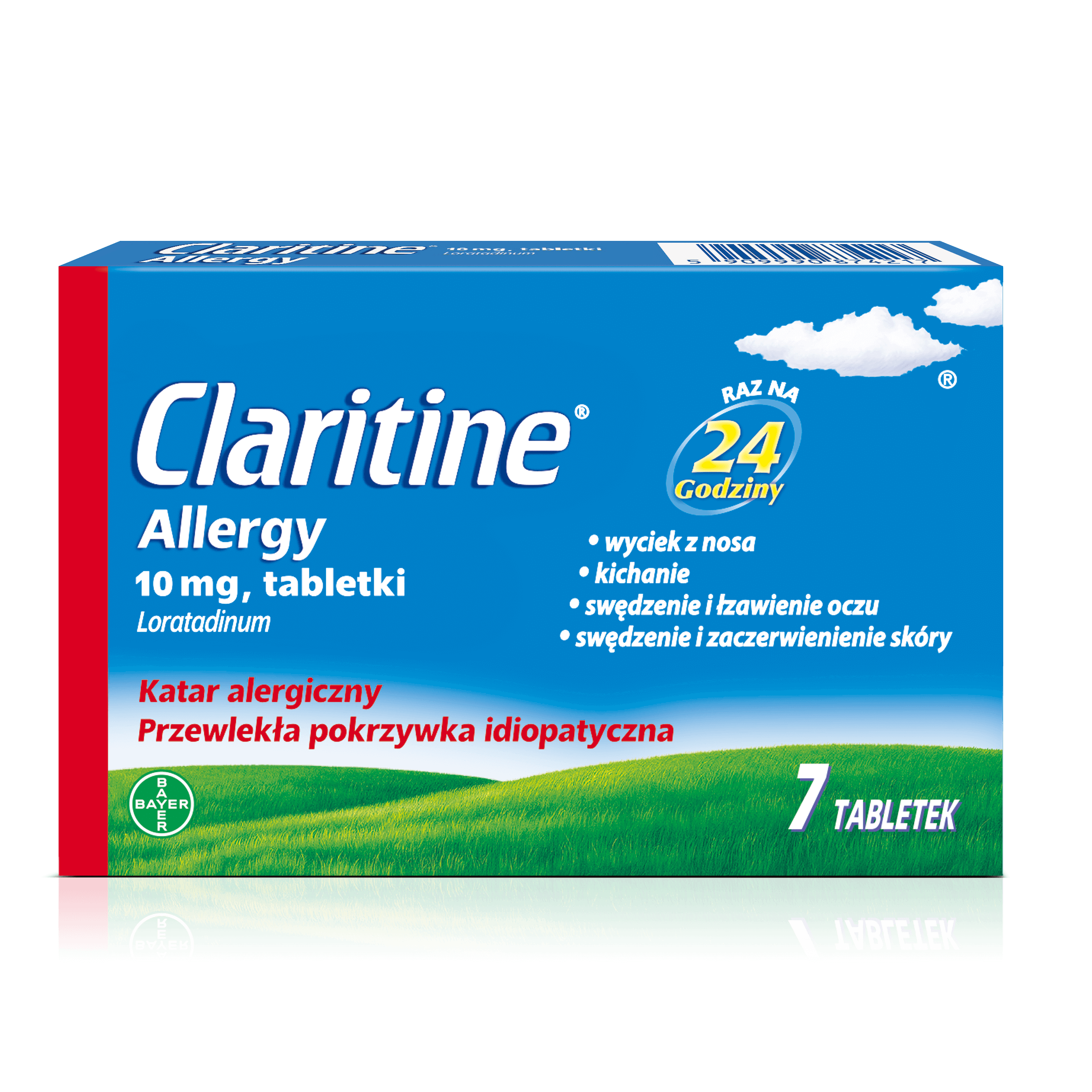 Claritine Allergy, tabletki na objawy alergii, 7 szt.