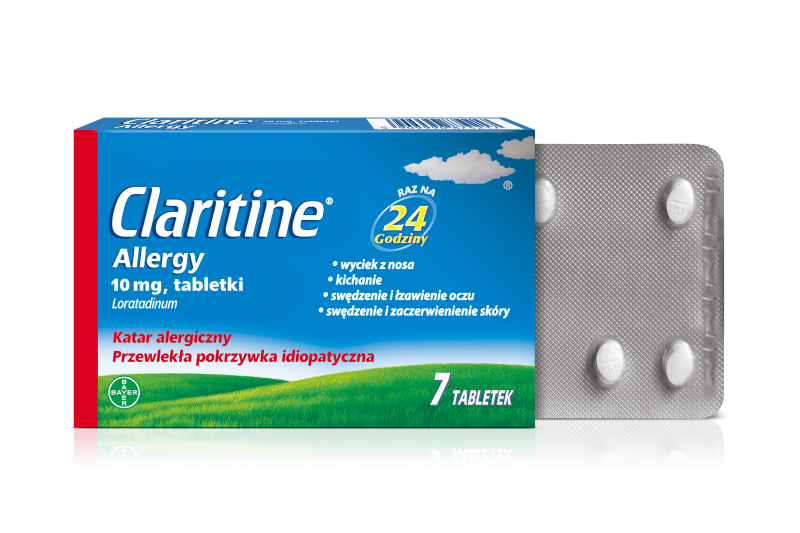 Claritine Allergy, tabletki na objawy alergii, 7 szt.