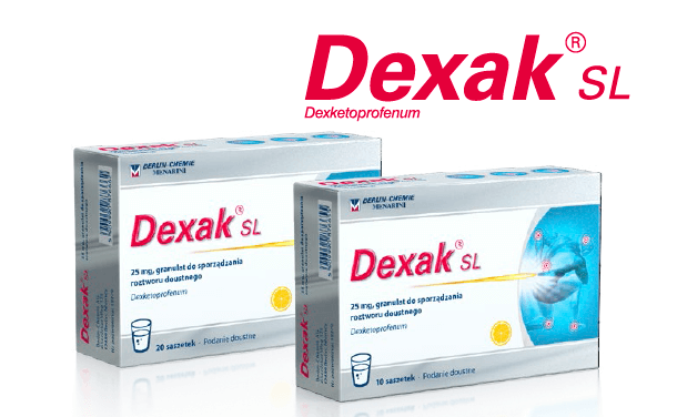 Dexak SL granulat na ból o słabym i średnim nasileniu, 20 sasz.