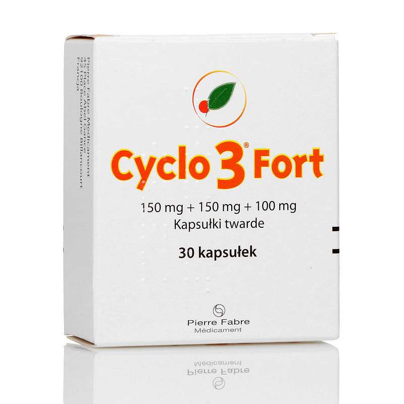 Cyclo 3 Fort, kapsułki na objawy związane z niewydolnością naczyń żylnych, 30 szt.