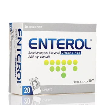 Enterol, kapsułki na objawy biegunki i profilaktykę, 20 szt.