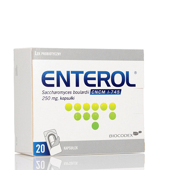 Enterol, kapsułki na objawy biegunki i profilaktykę, 20 szt.
