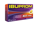 Ibuprom Max Sprint kapsułki przeciwbólowe, przeciwgorączkowe i przeciwzapalne, 20 szt. 