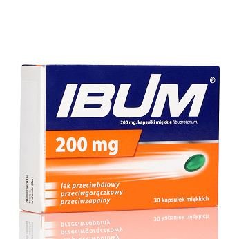 Ibum, kapsułki przeciwbólowe, przeciwgorączkowe, przeciwzapalne, 30 szt.