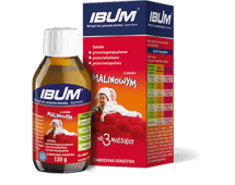 Ibum , zawiesina przeciwbólowa, przeciwgorączkowa, przeciwzapalna o smaku malinowym, 130 g