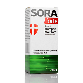 Sora Forte, szampon leczniczy na wszawice, tuba 50 ml