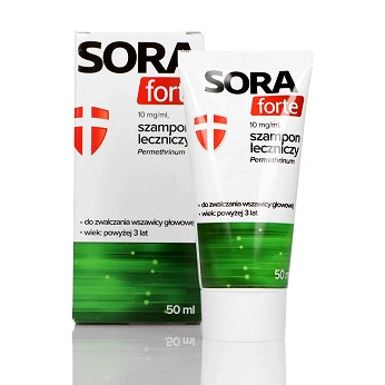 Sora Forte, szampon leczniczy na wszawice, tuba 50 ml