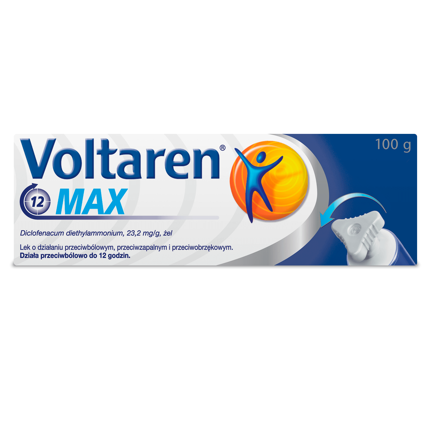 Voltaren MAX, żel przeciwbólowy, przeciwzapalny, przeciwobrzękowy, tuba 100 g