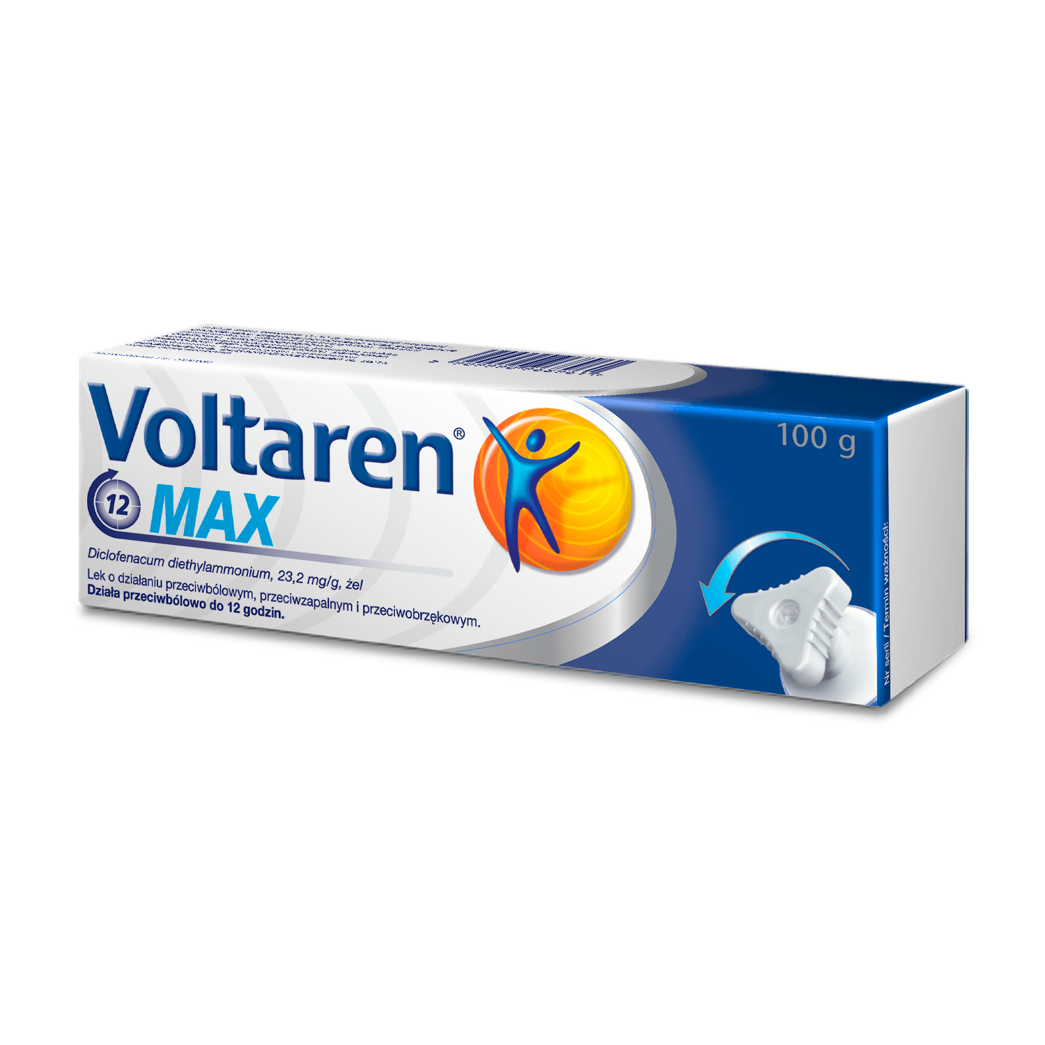 Voltaren MAX, żel przeciwbólowy, przeciwzapalny, przeciwobrzękowy, tuba 100 g