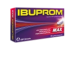 Ibuprom Max tabletki przeciwbólowe, przeciwgorączkowe, przeciwzapalne, 24 szt.