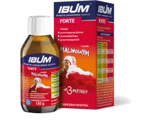 Ibum Forte , zawiesina przeciwbólowa, przeciwgorączkowa, przeciwzapalna o smaku malinowym, 100 g