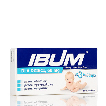 Ibum dla dzieci, czopki doodbytnicze, 60 mg, 10 szt.