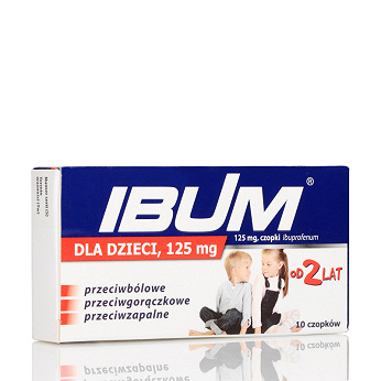 Ibum dla dzieci, czopki doodbytnicze , 125 mg, 10 szt.