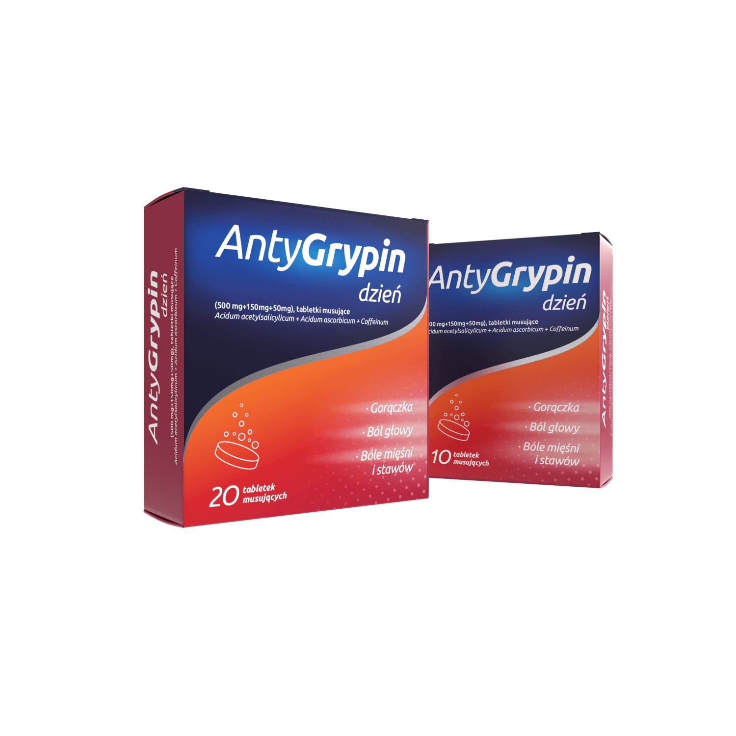 AntyGrypin dzień  tabletki musujące, 10 szt. KRÓTKA DATA 30.06.2026