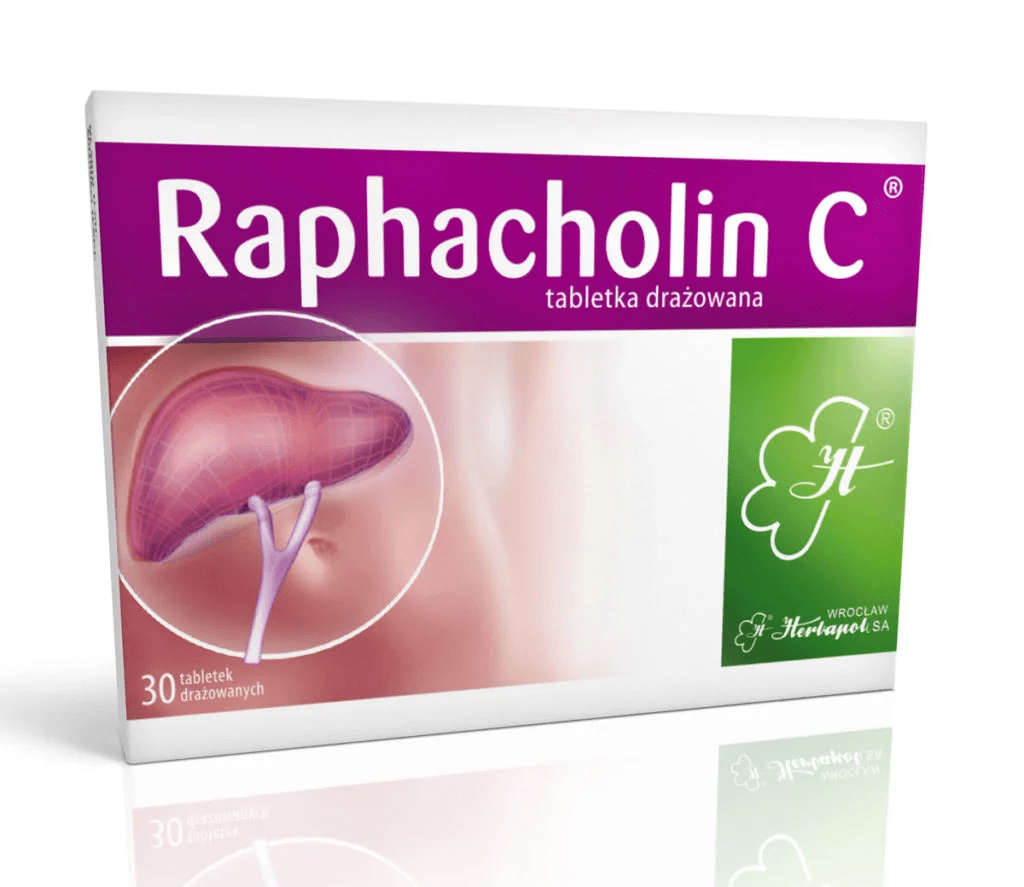 Raphacholin forte tabletki na niestrawność i zaparcia, 10 szt.