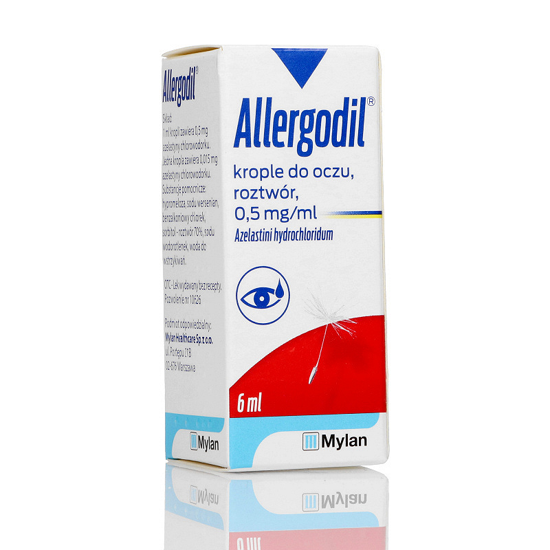 Allergodil krople na alergiczne zapalenie spojówek, butelka 6 ml