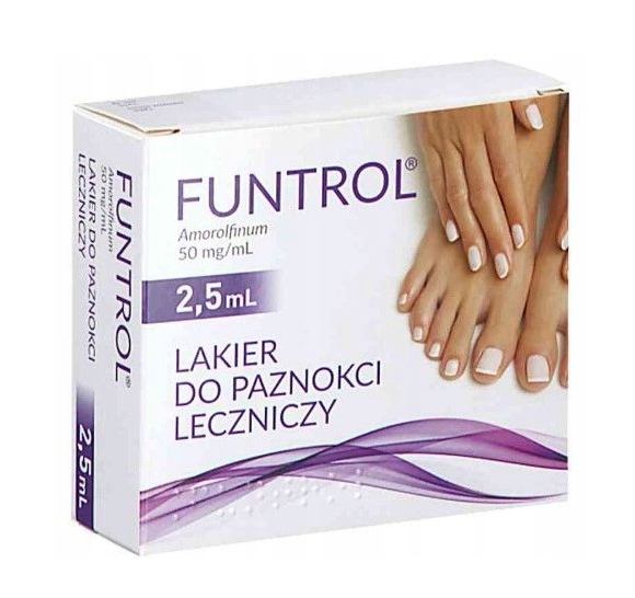 Funtrol, 50 mg/ml lakier do paznokci,  2,5 ml