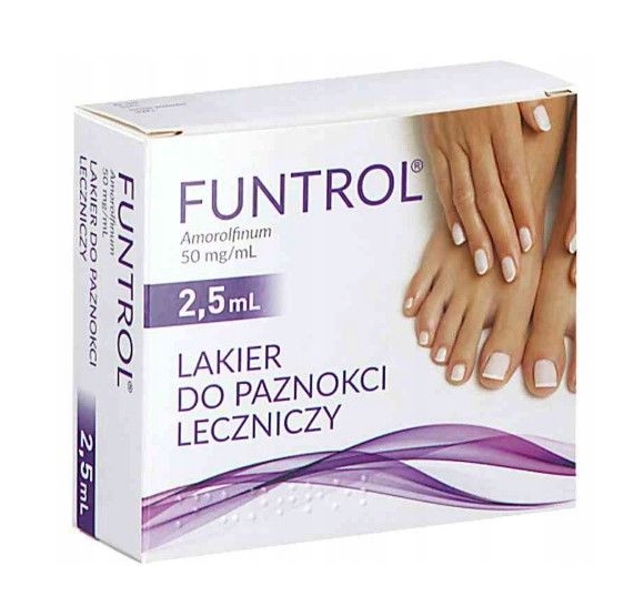 Funtrol, 50 mg/ml, lakier do paznokci,  2,5 ml