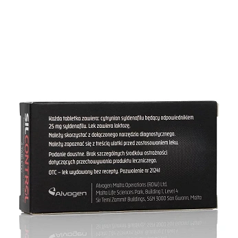 Silcontrol 25 mg, tabletki na zaburzenia erekcji, 4 szt.