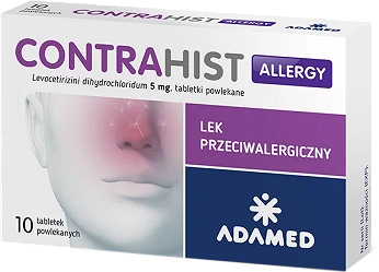 Contrahist Allergy, tabletki na alergiczne zapalenie błony śluzowej nosa, 10 szt.