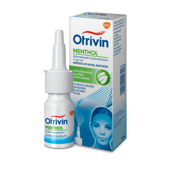 Otrivin Menthol, aerozol udrażniający nos i ułatwiający oddychanie, butelka 10 ml