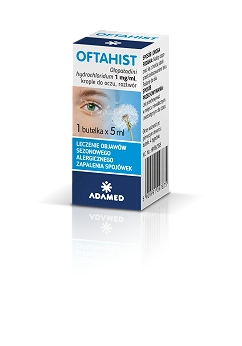 Oftahist, krople do oczu na alergiczne zapalenie spojówek, butelka 5 ml