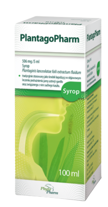PlantagoPharm, syrop łagodzący w objawowym leczeniu podrażnienia jamy ustnej i gardła, 100 ml