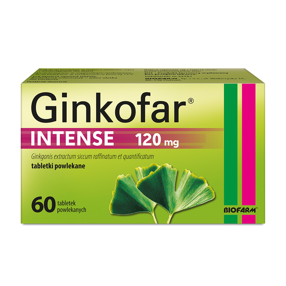 Ginkofar Intense 120 mg tabletki dla seniorów, 60 szt.