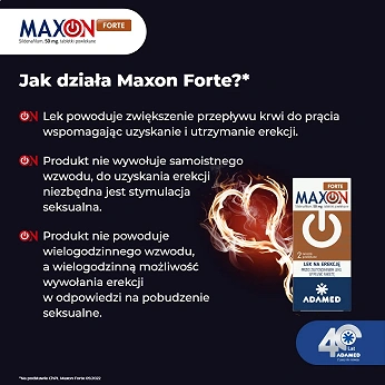 Maxon Forte, tabletki na erekcję, 2 szt.