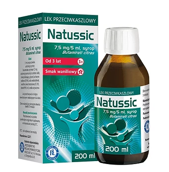 Natussic, syrop na suchy kaszel, 200 ml